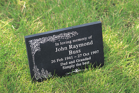 Black slate plaque